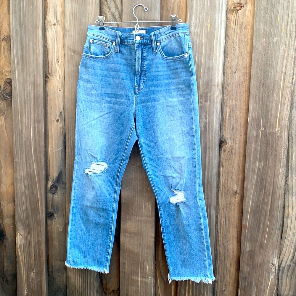 Distressed jeans